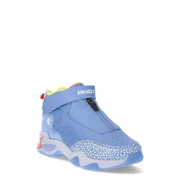AND1 Beast Mode Zip Basketball Sneakers Big Boys Size 5 Blue - Picture 5 of 5